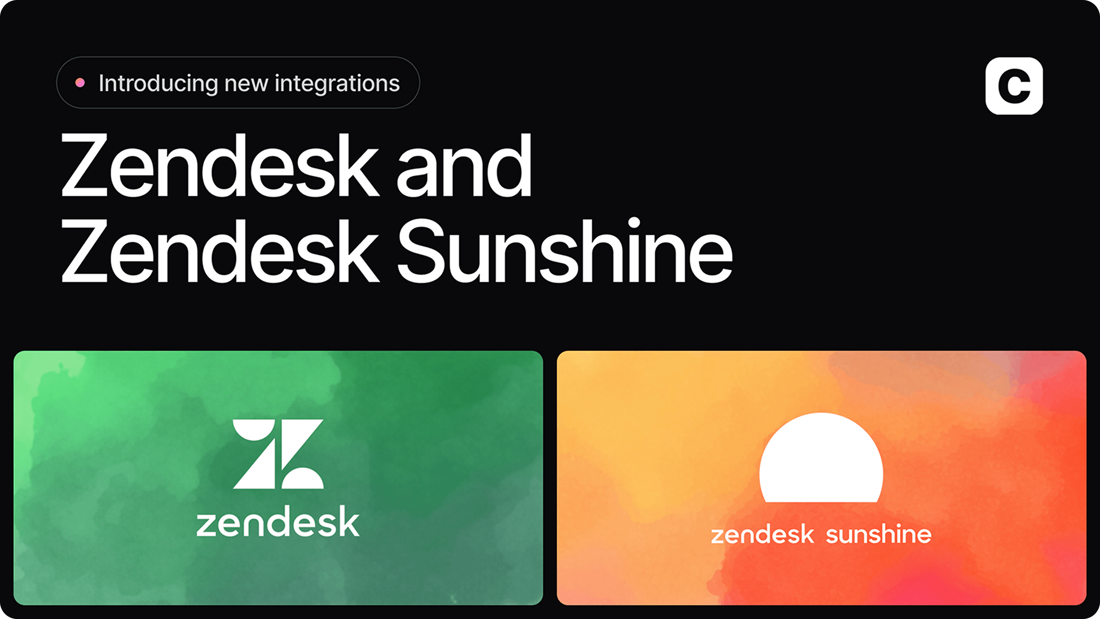 Zendesk & Zendesk Sunshine Integrations are Live Now