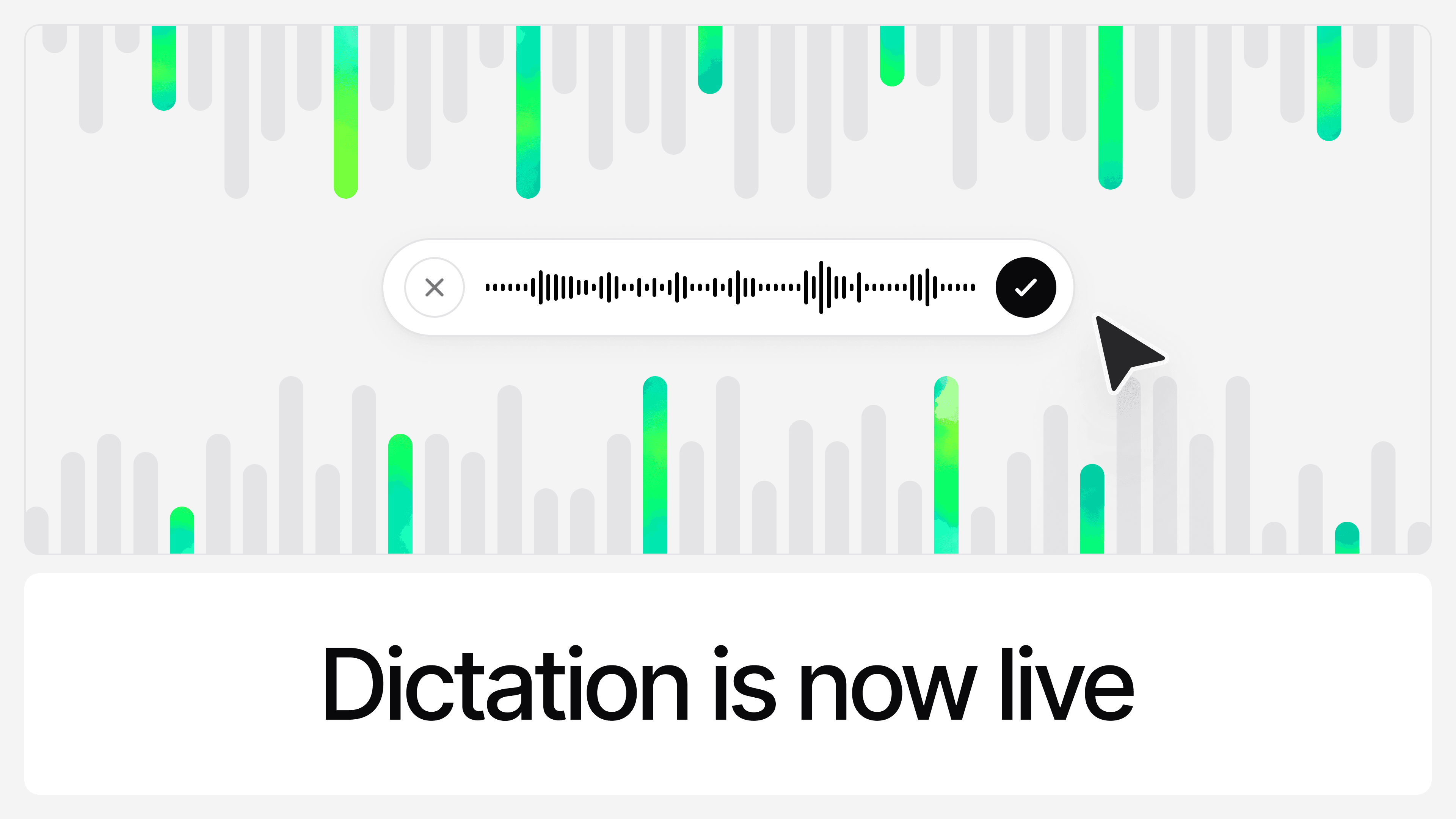 Dictation is Now Live
